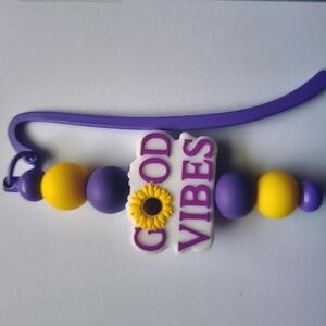 Good Vibes Beaded Bookmark